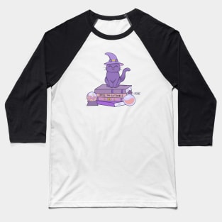 Halloween purple kitty Baseball T-Shirt